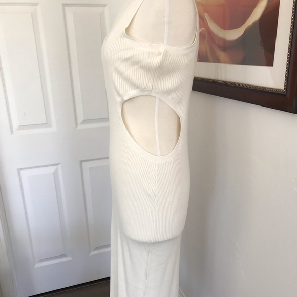 Knit Side Cutout Midi Dress - Picture 3 of 9